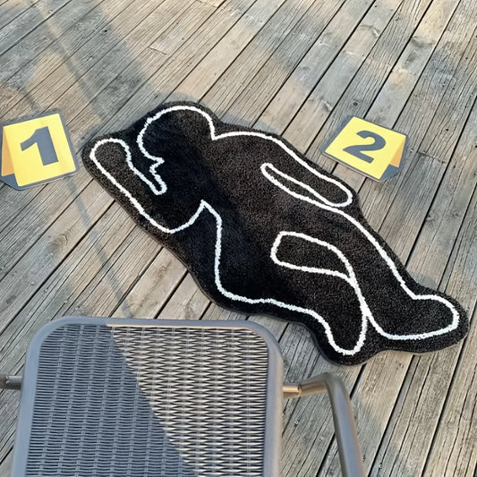 Tapis de scène de crime humanoïde